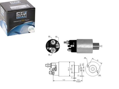 Электромагнит стартер opel movano a renault master ii 2.5d 2.8d фото №1