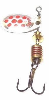 Błystka Mepps Aglia Decorees nr 1 Srebrny Czerwone