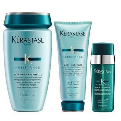 KERASTASE ZESTAW RESISTANCE + THERAPISTE ODBUDOWA WŁOSÓW