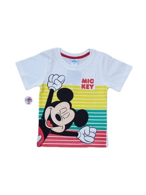 EplusM - T-shirt - Mickey - biały - rozmiar 128