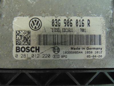 БЛОК УПРАВЛЕНИЯ BOSCH 0281012220