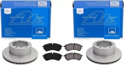 Ate тормозные диски+ тормозные колодки задняя vw crafter 303mm фото №1