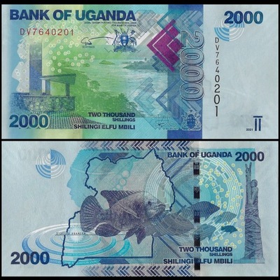 Uganda 2000 Shilling 2021 P-50f UNC