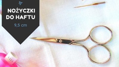 Nożyczki proste do haftu Richelieu 9,5 cm