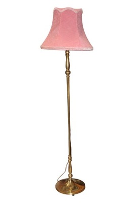 Mosiężna lampa podłogowa