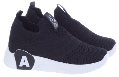 Tenisówki dziecięce sportowe SLIP ON czarne 25