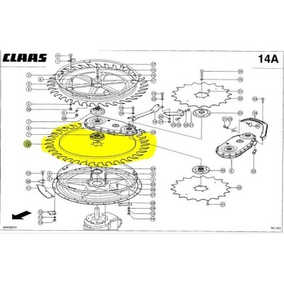 DISCO WCIAGAJACA CLAAS RU 450 9920751 0009920751  