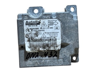 Модуль датчик подушка безпеки citroen c4 i 9662643980 фото №1