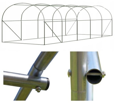 Tunel foliowy 3x8m konstrukcja zamienna