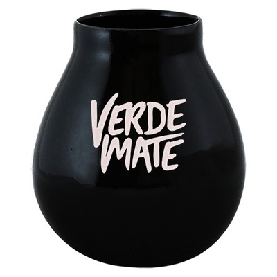 Matero Ceramiczne czarne z logo Verde Mate