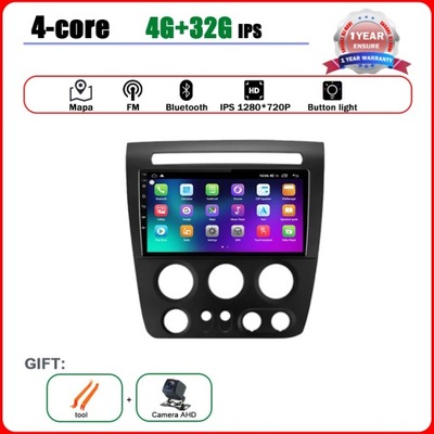 Y 4G 32G CAUTO RADIO PLAYER CARPLAY BLUETOOTH FOR HUMMER H3 1 2005 - 2010 WITH  