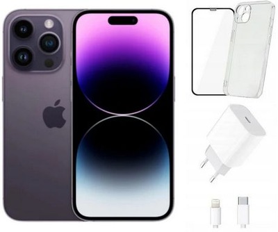 SMARTFON APPLE IPHONE 14 Pro Max 128 GB | Fioletowy | Purple | Gratisy