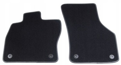 PARTE DELANTERA PARTE DELANTERA ALFOMBRILLAS ESCOBILLAS DE FELPA MATERIALOWE SEAT LEON 3, 3  