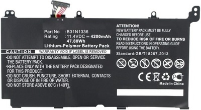 Bateria Coreparts do Asus B31N1336