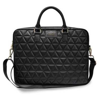 Torba Guess Quilted na laptopa 16" - czarna