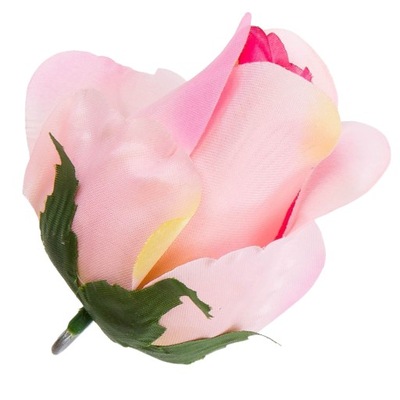 Główka wyrobowa róża 9cm jasnoróżowa cieniowana