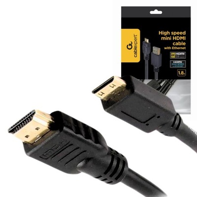 Kabel HDMI - MINI HDMI 4K UHD PRZEWÓD HDMI 2.0 - miniHDMI FULL HD 3D 1,8M
