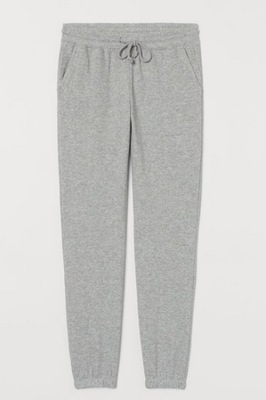 H&M szary melanż spodnie dresowe joggersy S 36 H55