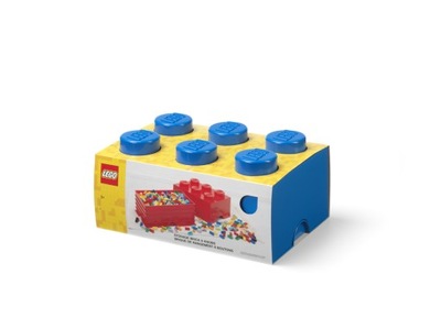 Pojemnik klocek LEGO Brick 6 (Niebieski)