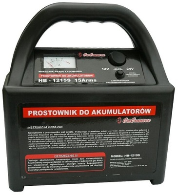 Prostownik Samochodowy Ładowarka 12V / 24V 15A