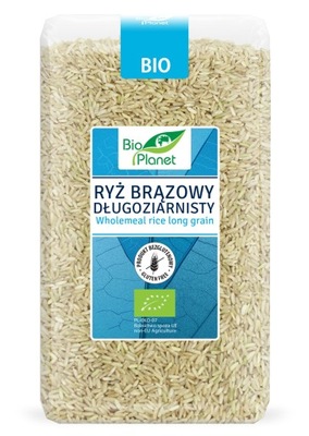 RYŻ BRĄZOWY DŁUGOZIARNISTY BEZGLUTENOWY BIO 1 kg -