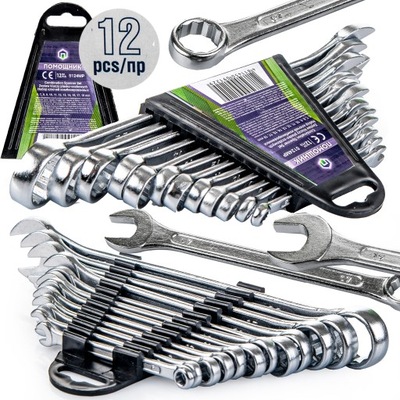 SET KEYS PLASKO-OCZKOWYCH 6-19 MM SET 12 KEYS POWERFUL TWO-SIDED  