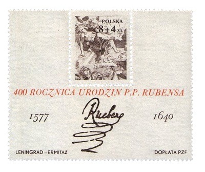 Blok 100 ** 400 rocznica urodzin P.P. Rubensa