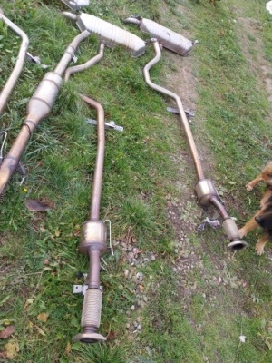 Mercedes w177 w118 1.3 b катализатор гаситель конечный труба выхлопная фото №1