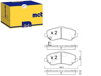 Гальмівні колодки гальмівні fiat freemont 11- metelli фото №1