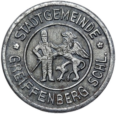 + Greiffenberg - Gryfów Śląski 10 Pfennig 1919 FF