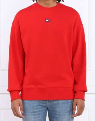 TOMMY HILFIGER bluza męska czerwona z logo r. XL jak XXL
