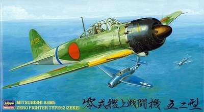 Hasegawa JT-23-09123 Mitsubishi A6M5 Zero Fighter Type 52 (Zeke) 1/48