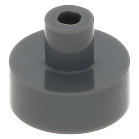 LEGO 1x1 OKRĄGŁY Z PINEM C. SZARY DBG 20482 NOWY