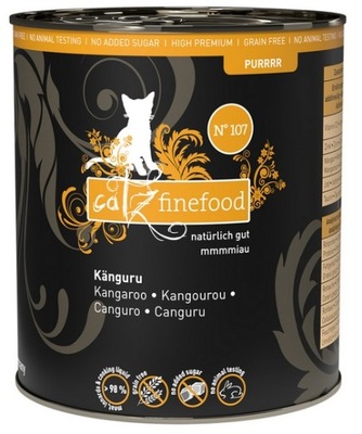 Catz Finefood Purrrr N.107 Kangur puszka ZESTAW 6x800g