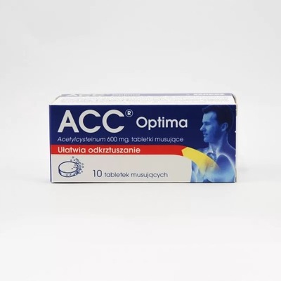 ACC Optima 600 mg, 10 tabletek musujących