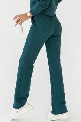 Zielone spodnie dresowe z przeszyciami Lamia M/L