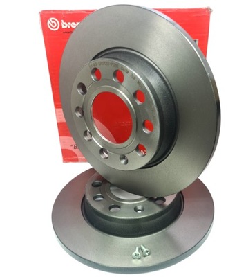 2X ДИСКИ ТОРМОЗНЫЕ ТОРМОЗНЫЕ ОСИ ЗАД BREMBO VW PASSAT B5 SEAT EXEO AUDI A4 B6 B7