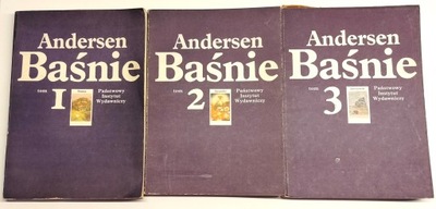 BAŚNIE TOM 1, 2, 3 komplet - ANDERSEN - PIW