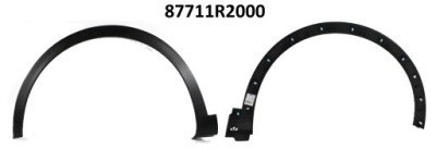 Kia sportage молдинг крила перед ліва оригінальний номер 87711r2000 фото №1