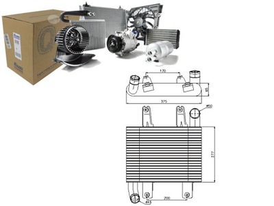 INTERCOOLER AUŠINTUVAS ORO ĮSIURBIMO HYUNDAI TERRACAN KIA 