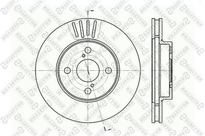 ДИСК ТОРМОЗНОЙ TOYOTA COROLLA 1.4 D4-D 04-07