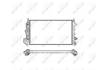 NRF NRF 58205 CHLODNICA, SISTEMA DE REFRIGERACIÓN DEL MOTOR  