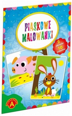 Piaskowe malowanki Świnka, królik