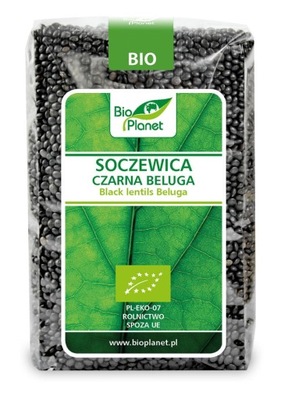 SOCZEWICA CZARNA BELUGA BIO 500 G - BIO PLANET