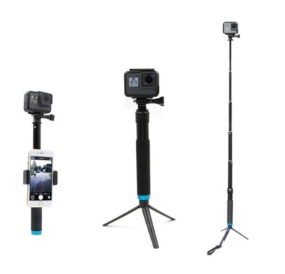 Selfie stick Telesin z plastikowym tripodem do kamer sportowych (GP-MNP-090