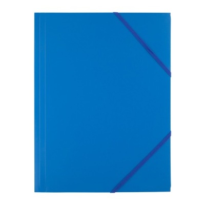 TECZKA D.RECT PLASTIKOWA Z GUMKĄ NIEBIESKA