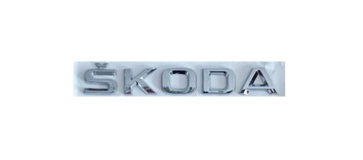 EMBLEMA INSIGNIA INSCRIPCIÓN DE TAPA SKODA PARTE TRASERA  