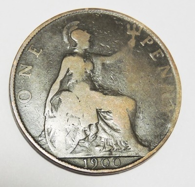 Wielka Brytania one penny 1900