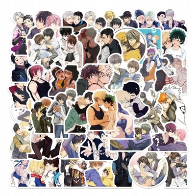 100 PIECES KLASYCZNE MIESZANE ANIME BL CARTOON NAK LOK2227  