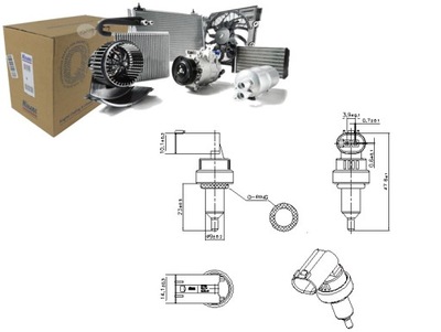 JUTIKLIS TEMPERATŪROS SKYSČIO AUŠINAMOJO MERCEDES A V177 A W169 A W176 A 